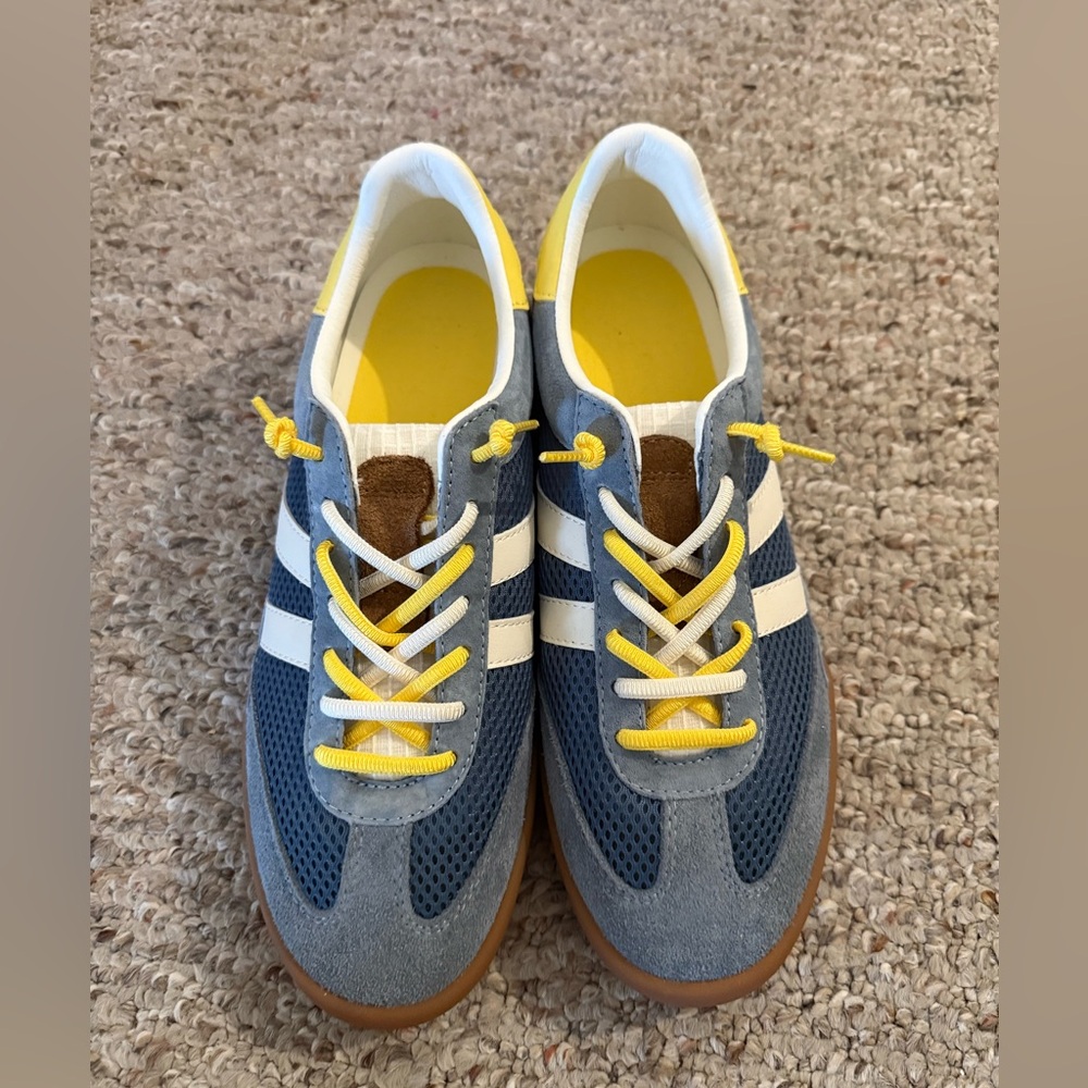 Steve Madden Blue White Yellow Sneakers